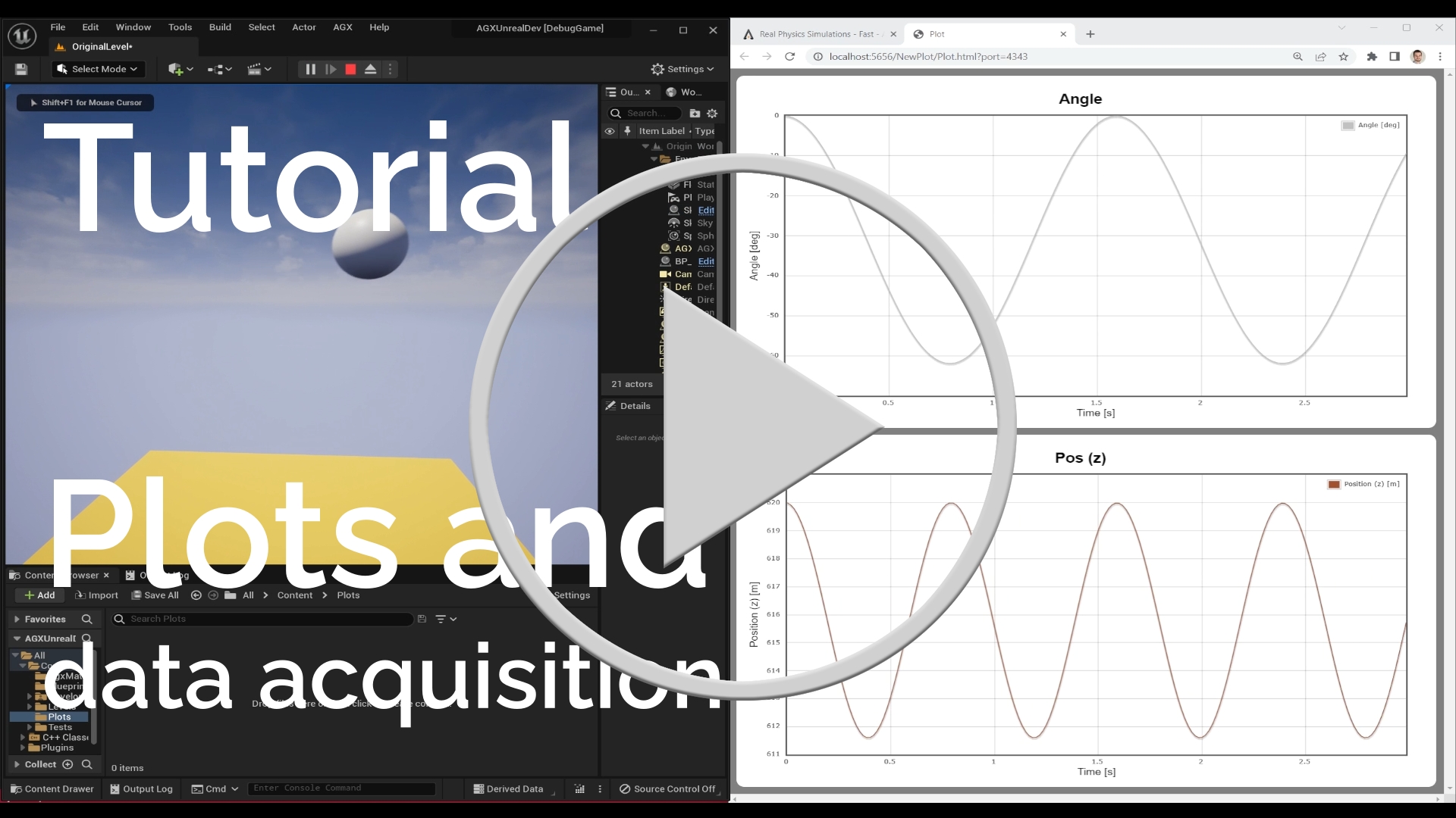 Video tutorial about plots and data acquisition.