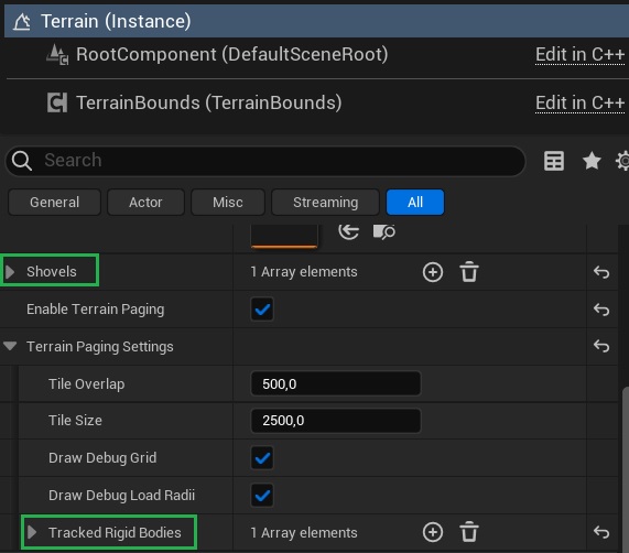 13. Terrain — AGX Dynamics for Unreal documentation
