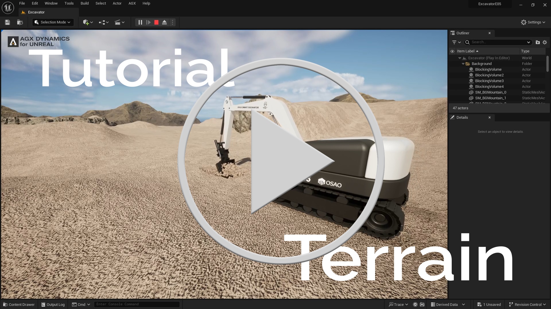 Video tutorial about Terrain.