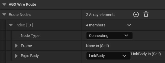 Set Connecting node type on the Wire.